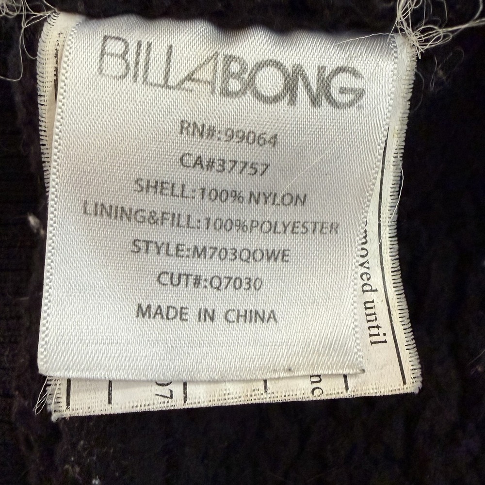 BILLABONG Windbreaker‎ Jacket Coat Sherpa Lined Hoodie Mens Large Pockets warm - Picture 9 of 10